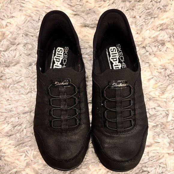 Skechers Women Hands Free Slip-Ins Relaxed Fit Breathe-Easy Roll-With-Me Sz 7.5 - Picture 2 of 9